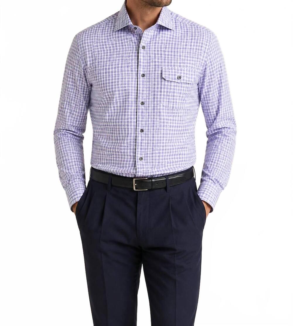 NEW ZEGNA centoquaranta twill sport shirt in 514